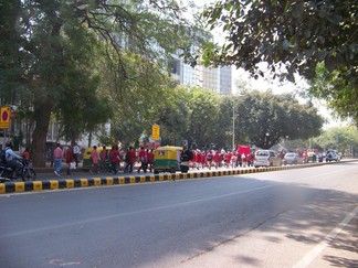 Protest March, New Delhi, India.
