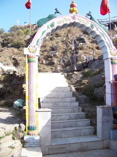Gateway to the cave area.