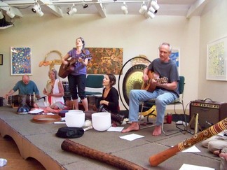Musicians at Unison, New Paltz, NY.
