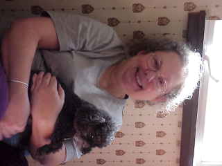 Shipper and dog.