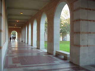 Rice University Library hallway.