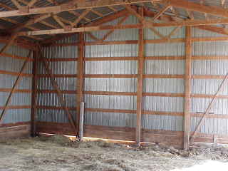 End of barn.