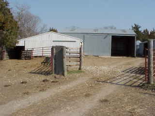 Horse barn.