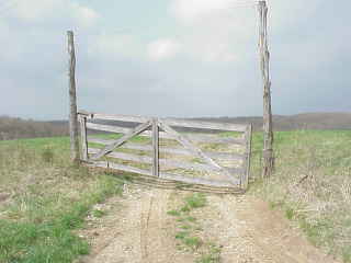 Pasture gate.