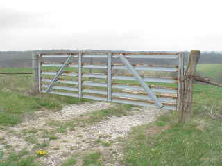 Pasture gate.