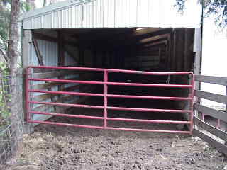 Barn gate.