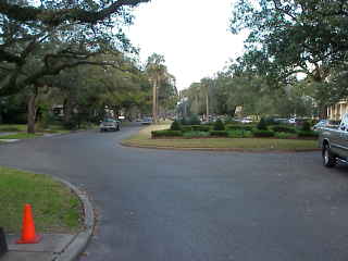 Audubon Place (private street).