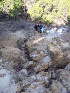 top of hill, Camp El Tesoro.