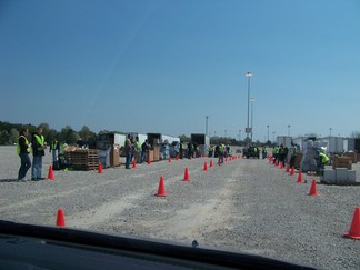 University of Indiana at Bloomington Recycling Event.