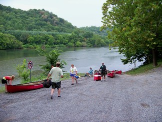 Morning Downstream Canoe Trip, SUUSI 2010, Radford, NY.