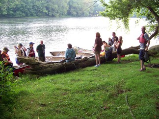 Morning Downstream Canoe Trip, SUUSI 2010, Radford, NY.