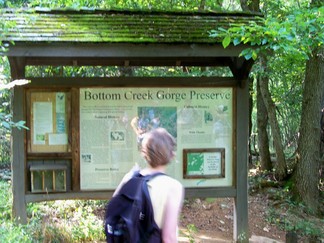 Bottom Creek Gorge Preserve, SUUSI 2010, Radford, VA.