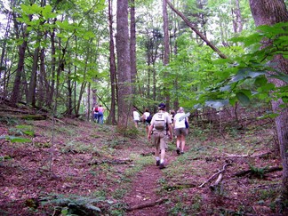 Bottom Creek Gorge Preserve, SUUSI 2010, Radford, VA.