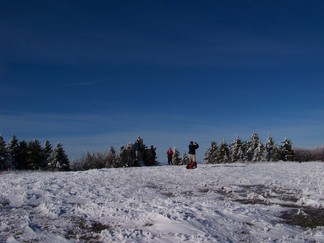 Snowshoe hike to Berlin Mountain, Taconic Crest Trail, NY.