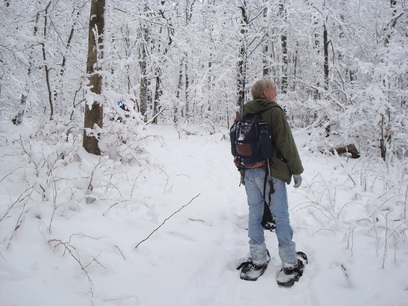 Brian on snowshoes.