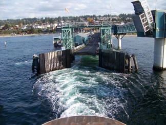 Ferry from Edmonds to Kingston, WA.