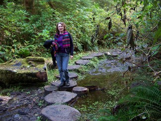 Trail to Shi Shi Beach, WA.