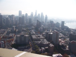 View from Seattle Needle, WA.