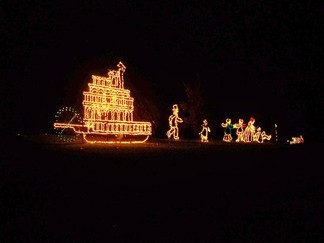 Albany NY Capital Holiday Lights In The Park, Albany, NY.