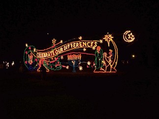 Albany NY Capital Holiday Lights In The Park, Albany, NY.