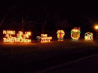 Albany NY Capital Holiday Lights In The Park, Albany, NY.