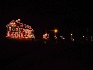 Albany NY Capital Holiday Lights In The Park, Albany, NY.