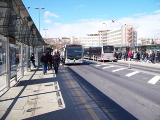 Metrobus, Istanbul, Turkey.