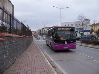 Bus 8E, Istanbul, Turkey.