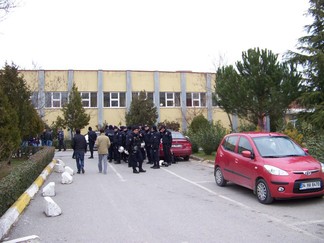 Police at Maramara University.