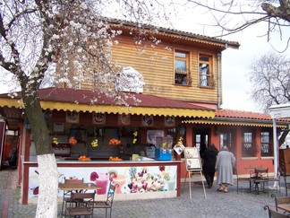 Restaurant above Eyup Cemetery.