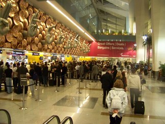 Delhi Airport, India.