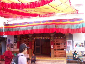 Gelug Shrine, Tibetan Camp, Delhi, India.