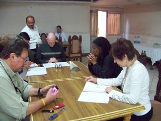 John, Patty, Dawa, Guy, (me), Yolanda and Valerie.