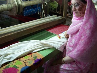 Aurungabad weaving shop, India.