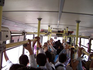 Crowded bus 971.