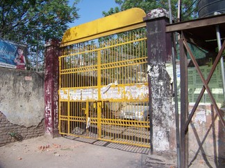 Closed Gate to Tibetan Camp.