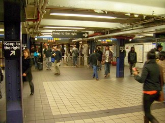 Port Authority Subway, NYC, NY.