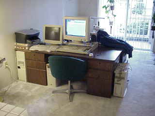 Desk area.