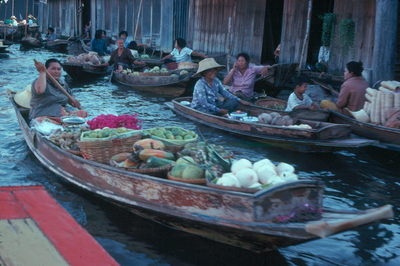 Bangkok water market.