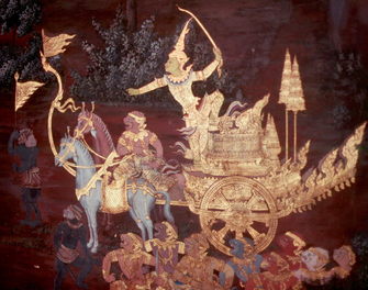 Royal Temple Mural Scene.