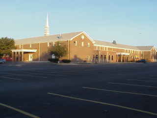 Rear view of church.