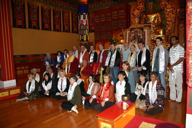 Khenpo Karthar Rinpoche at Woodstock, NY retreat.